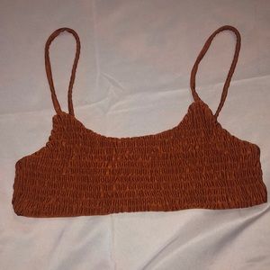 Ruched bikini top
